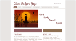 Desktop Screenshot of clairerodgersyoga.com